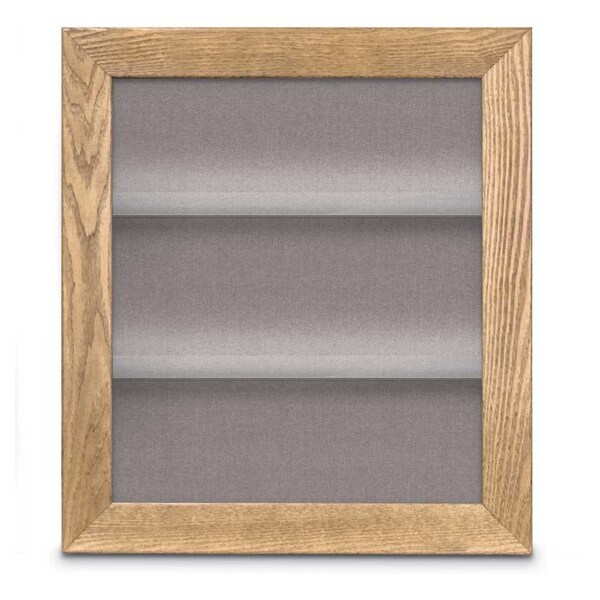 Outdoor Enclosed Combo Board, 42"x32", Black Frame/Black Porc & Amethyst